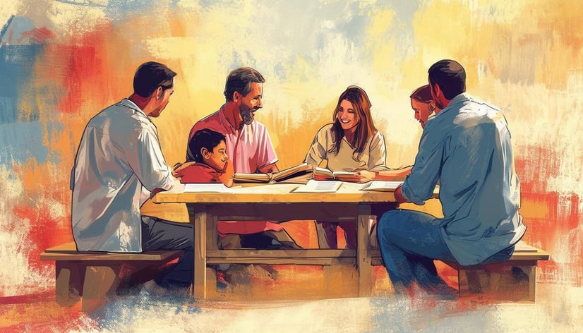 family and friends in a bible study-2