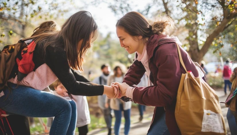 people helping other people and showing kindness