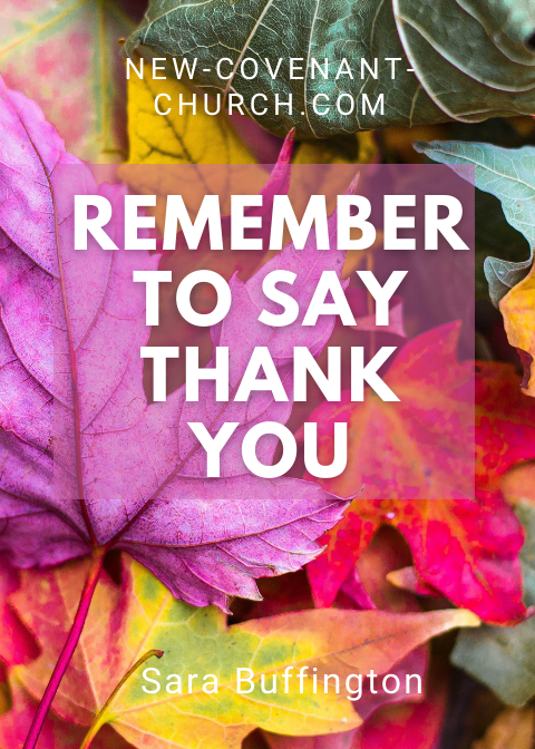 remember to say thank you