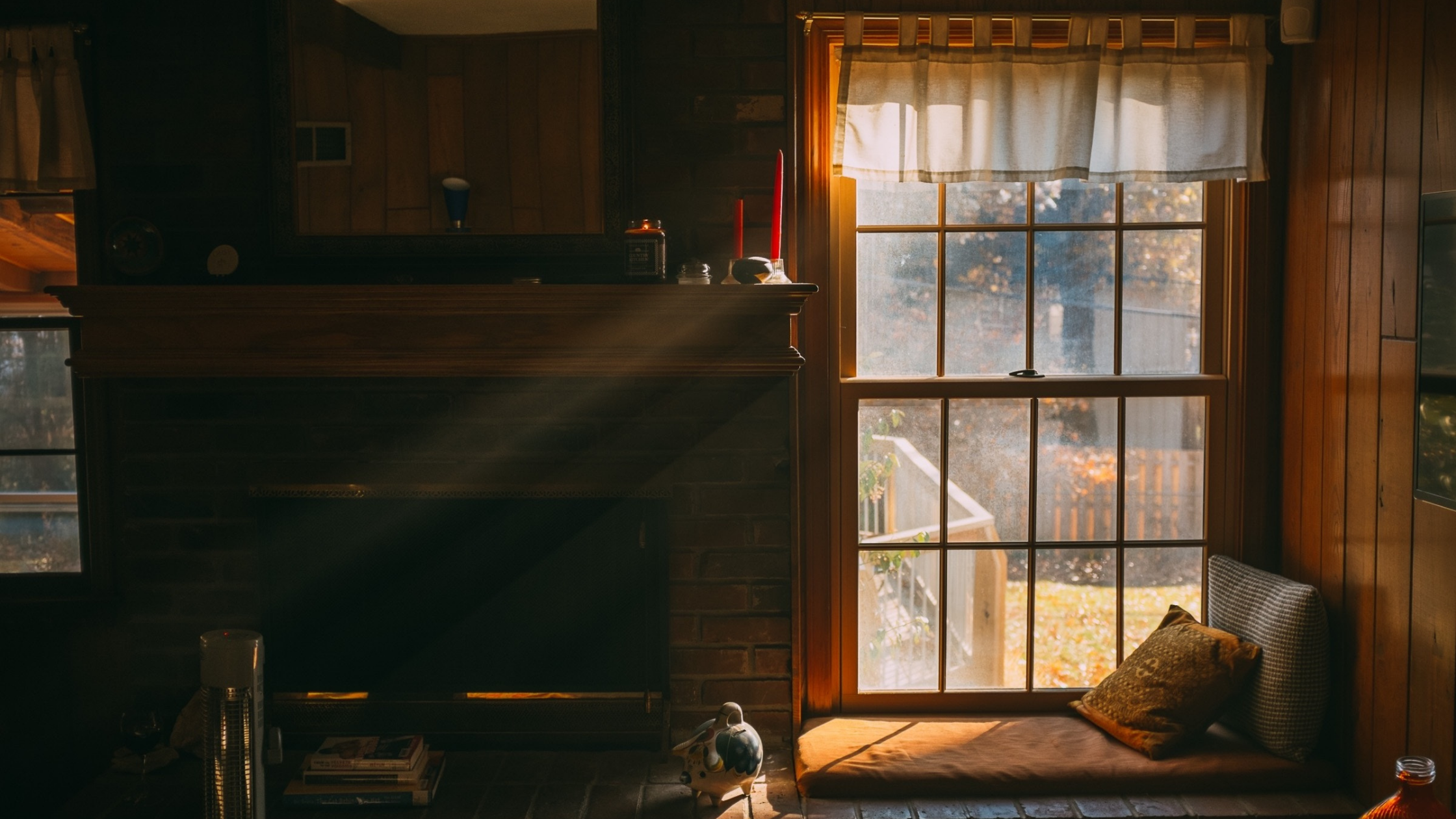 room with light streaming in