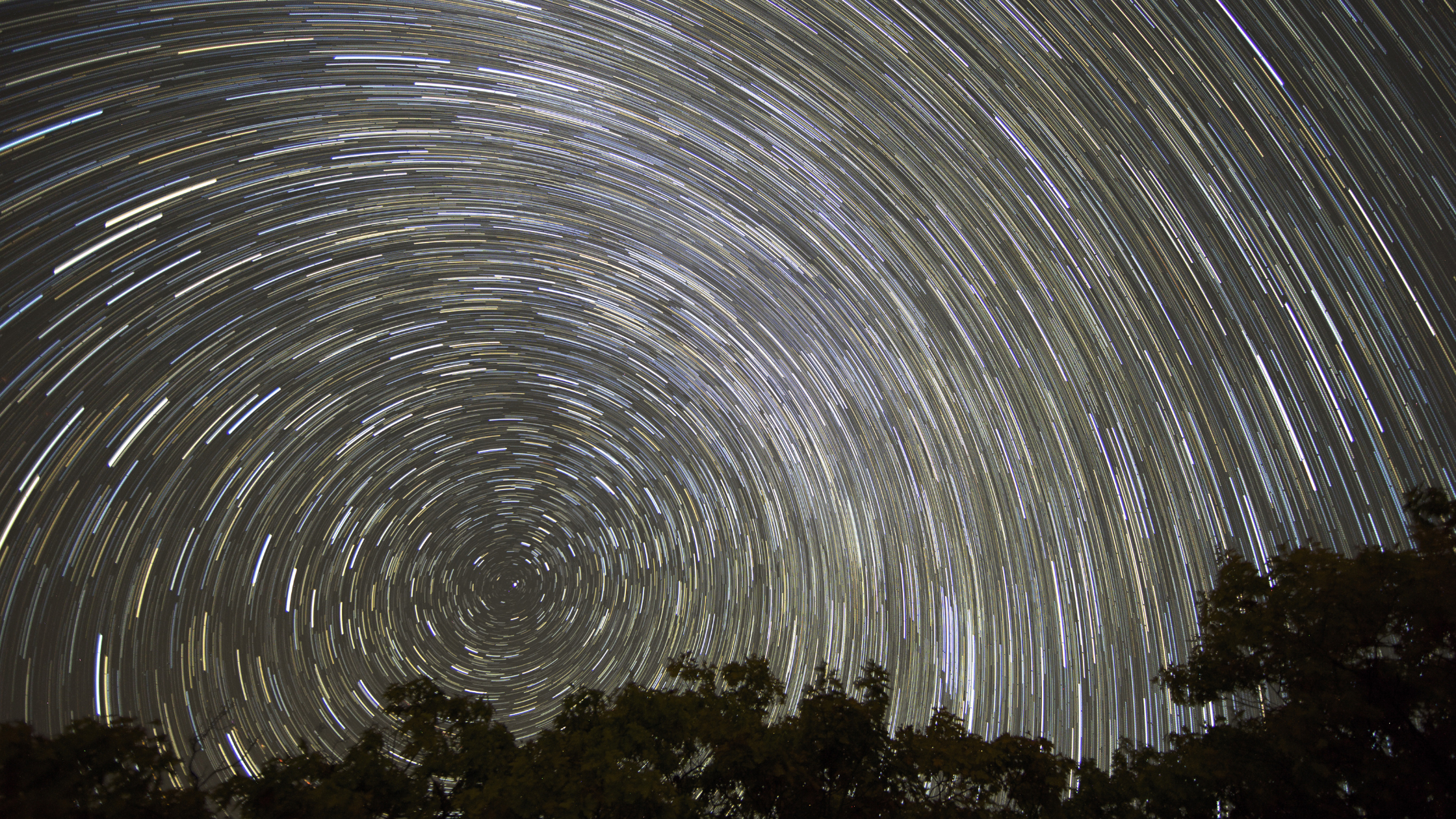 swirling stars in the sky