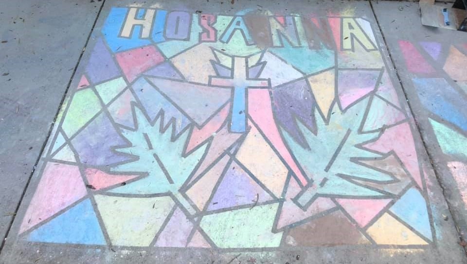 Hosanna Chalk Drawing