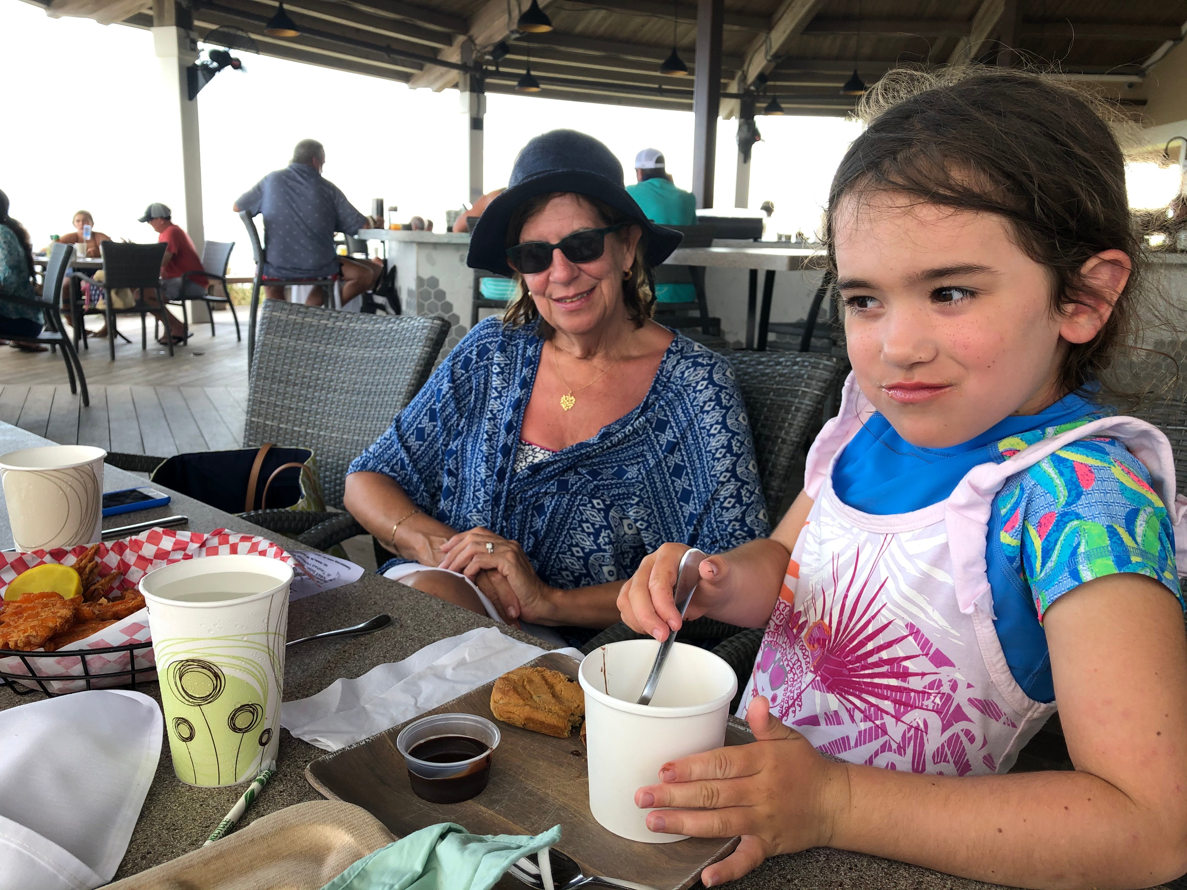Barb with her granddaughter 