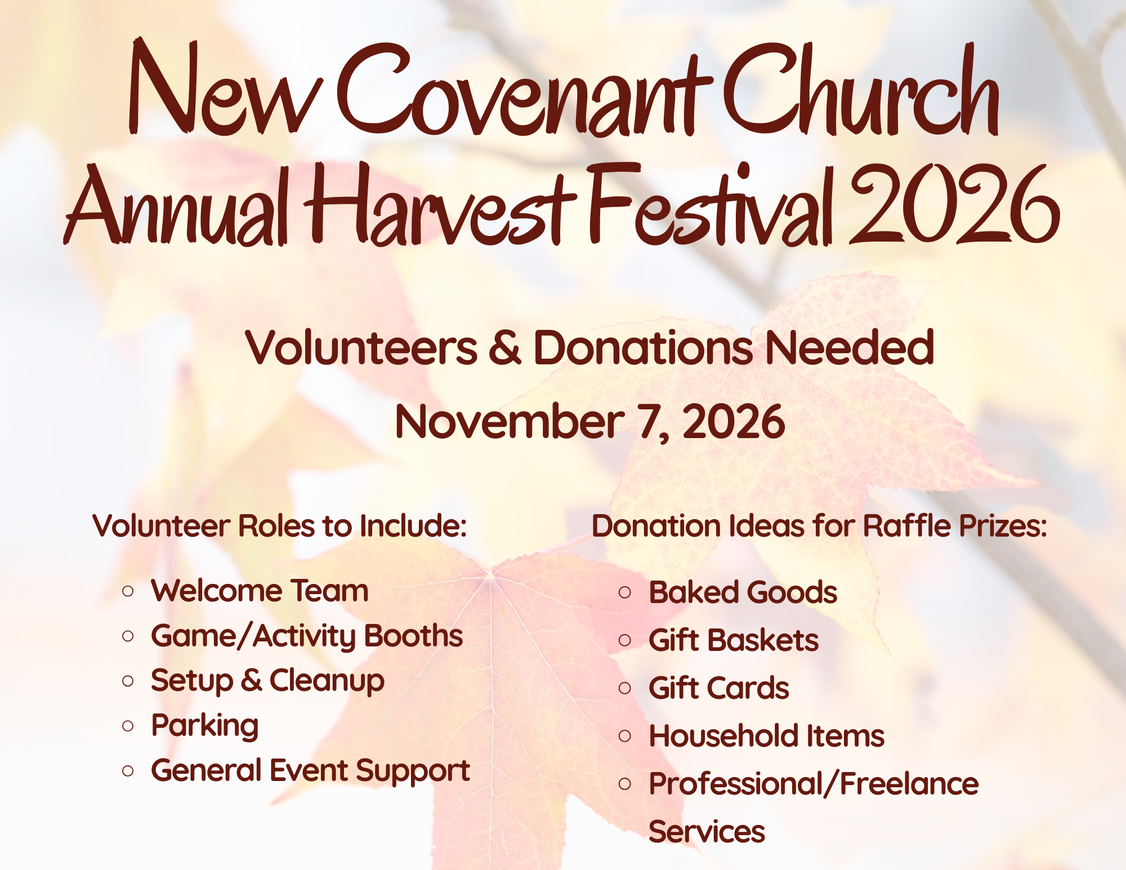New Covenant Church Harvest Festival 2026-1