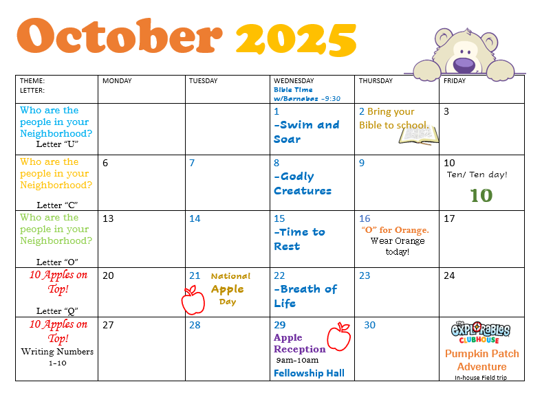 October 25 Calendar-1