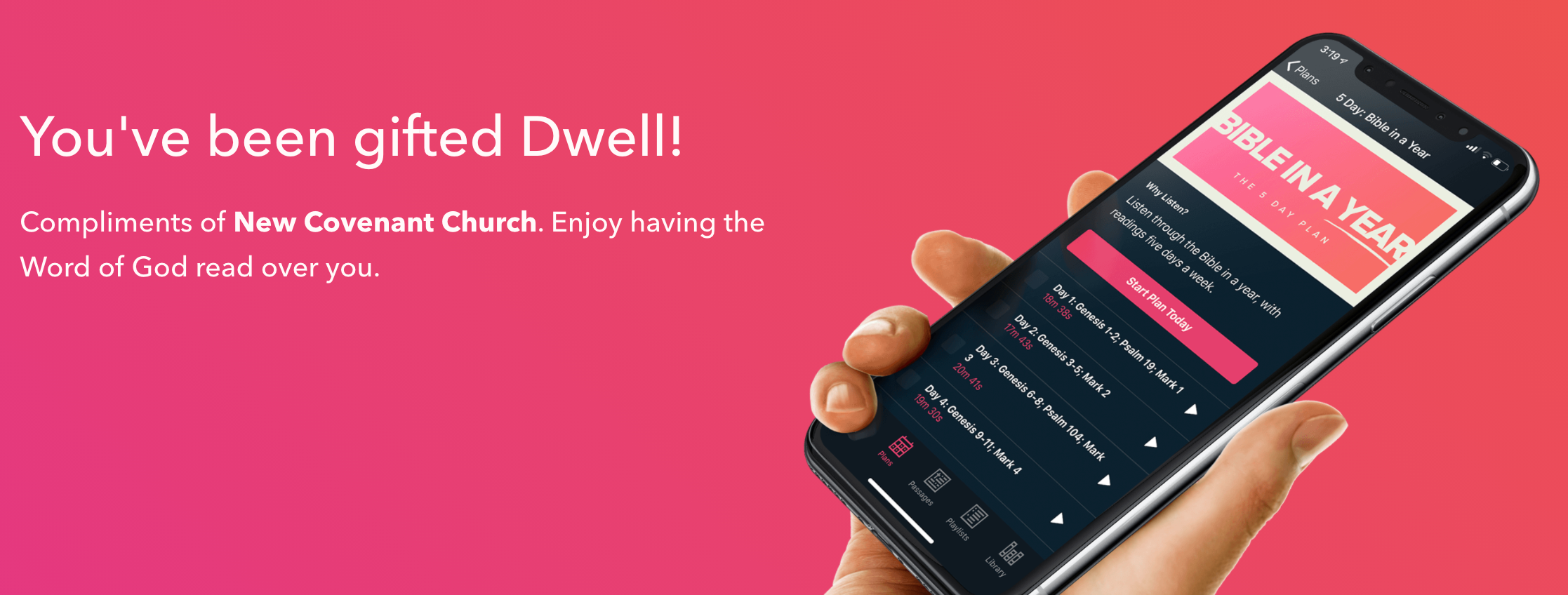 Dwell subscription page