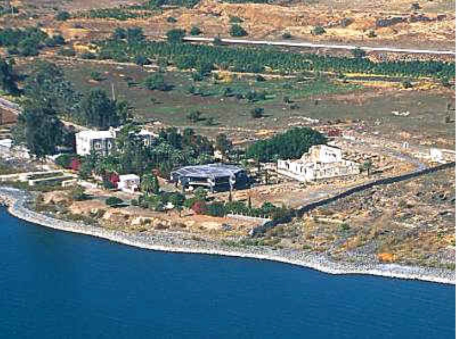 Bird's eye view of Capernaum