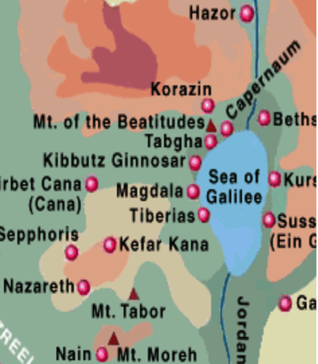 Map of Galilee