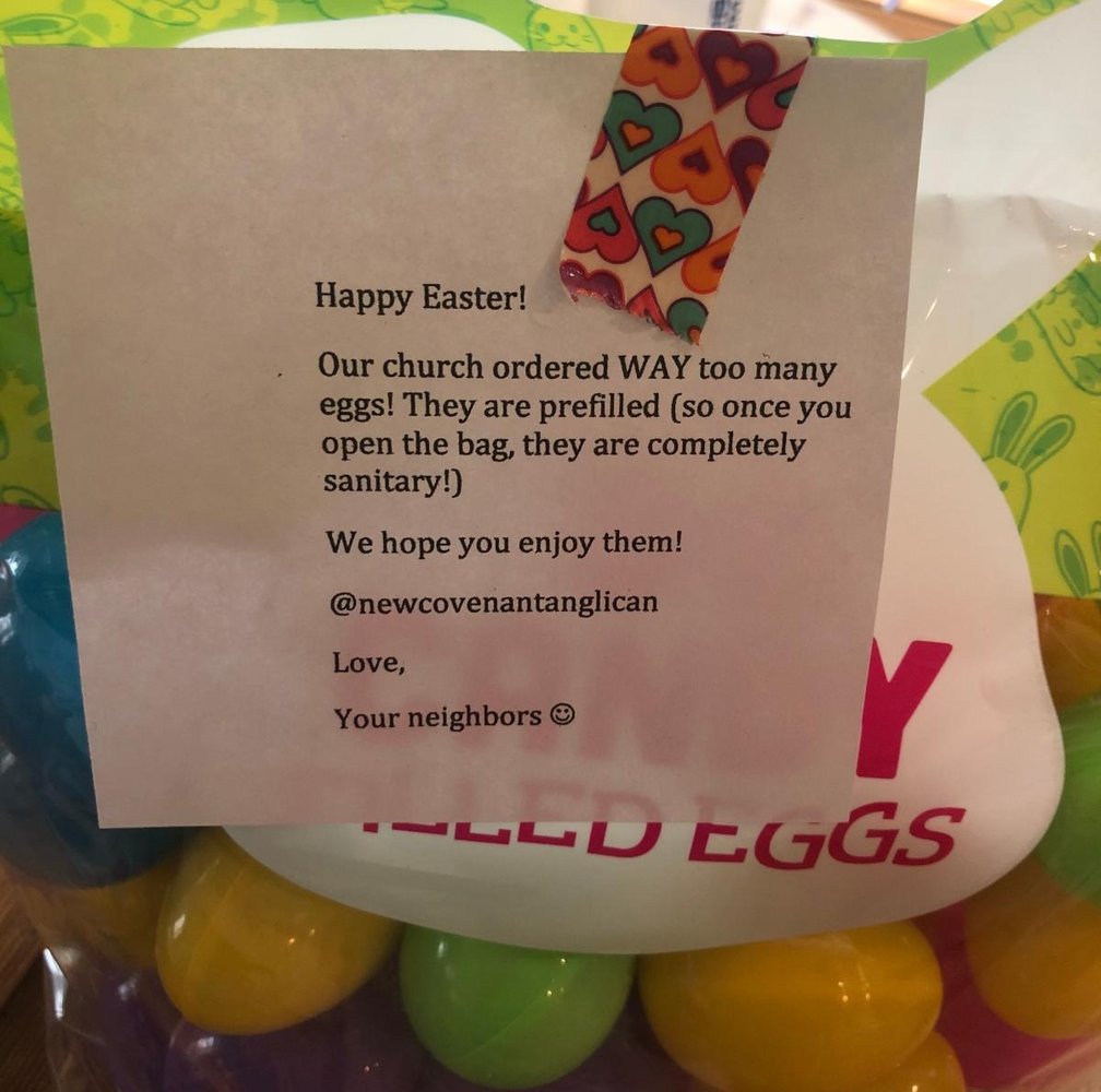 Bag of Easter eggs