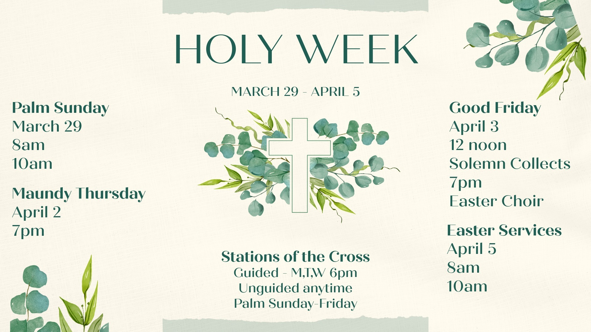 Holy Week