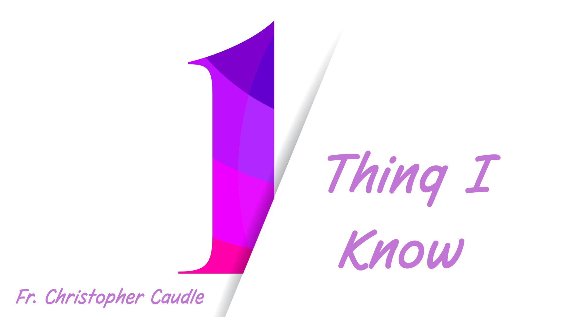 New Covenant Church Sunday Service - Oct 25 2026 - 1 Thing I Know