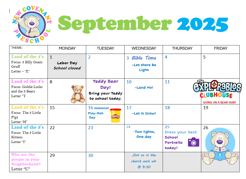 SEPTEMBER 2025 Calendar